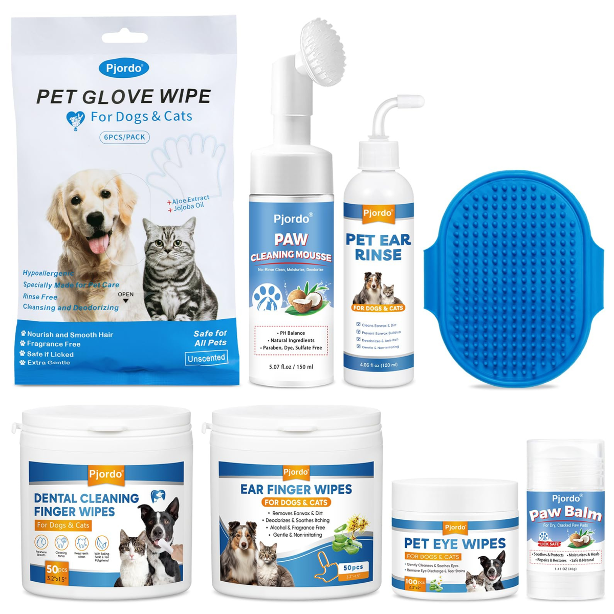 Kit de limpieza para perros.