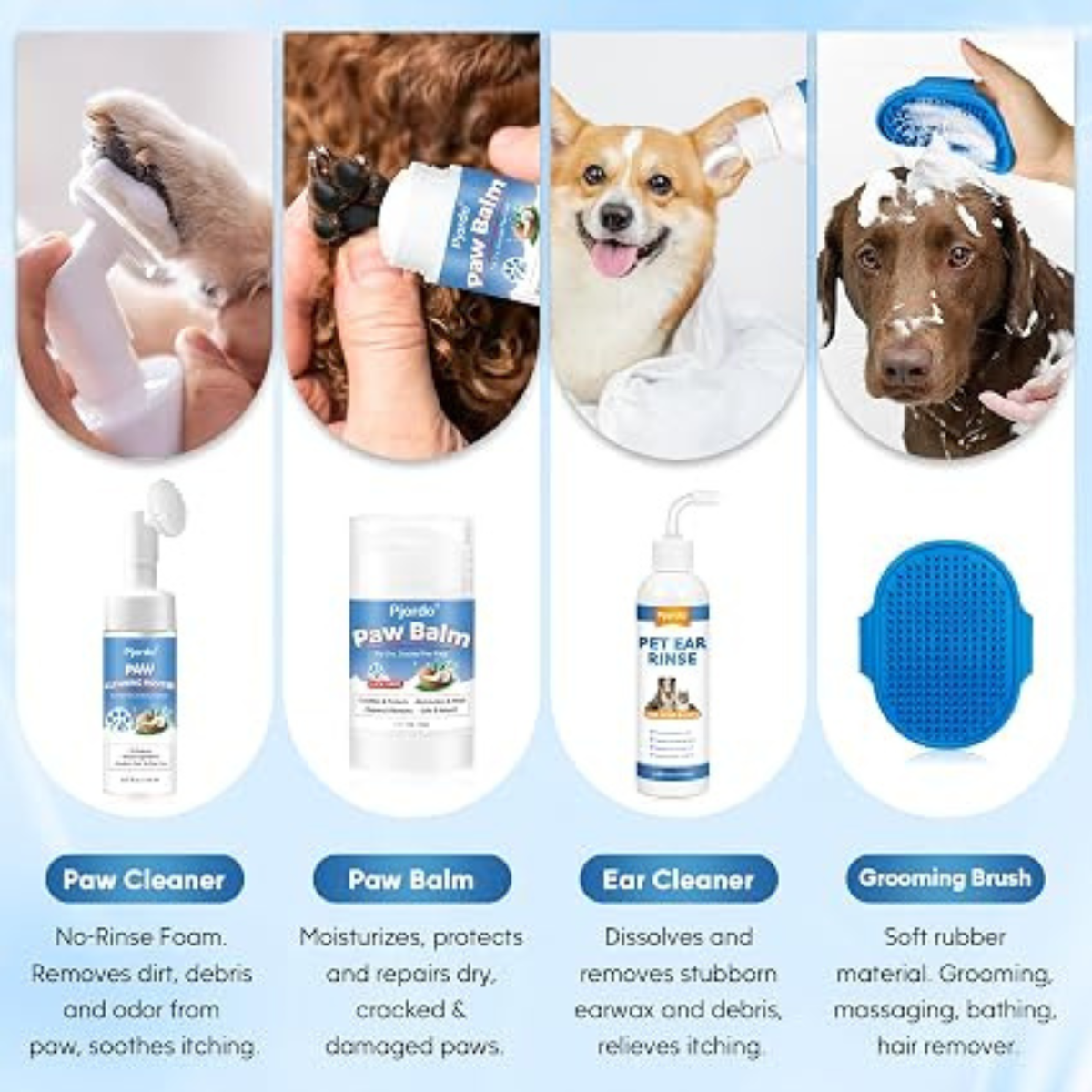 Kit de limpieza para perros.